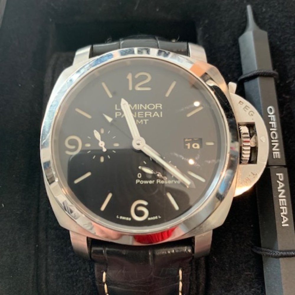 Panerai Luminor 1950 3 Days GMT Power Reserve PAM 321 Size 44mm with Box